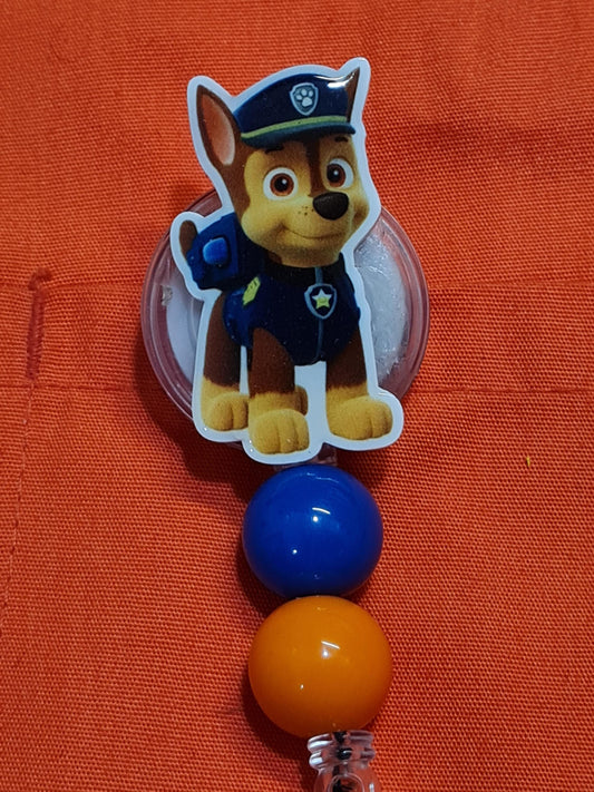 Police Dog Badge Reel ~  Badge Reel ~ Health Care Badge Reel~ Medical Badge Reel~ Nurse Badge Reel ~ RN Badge Reel ~ Pediatric Badge Reel