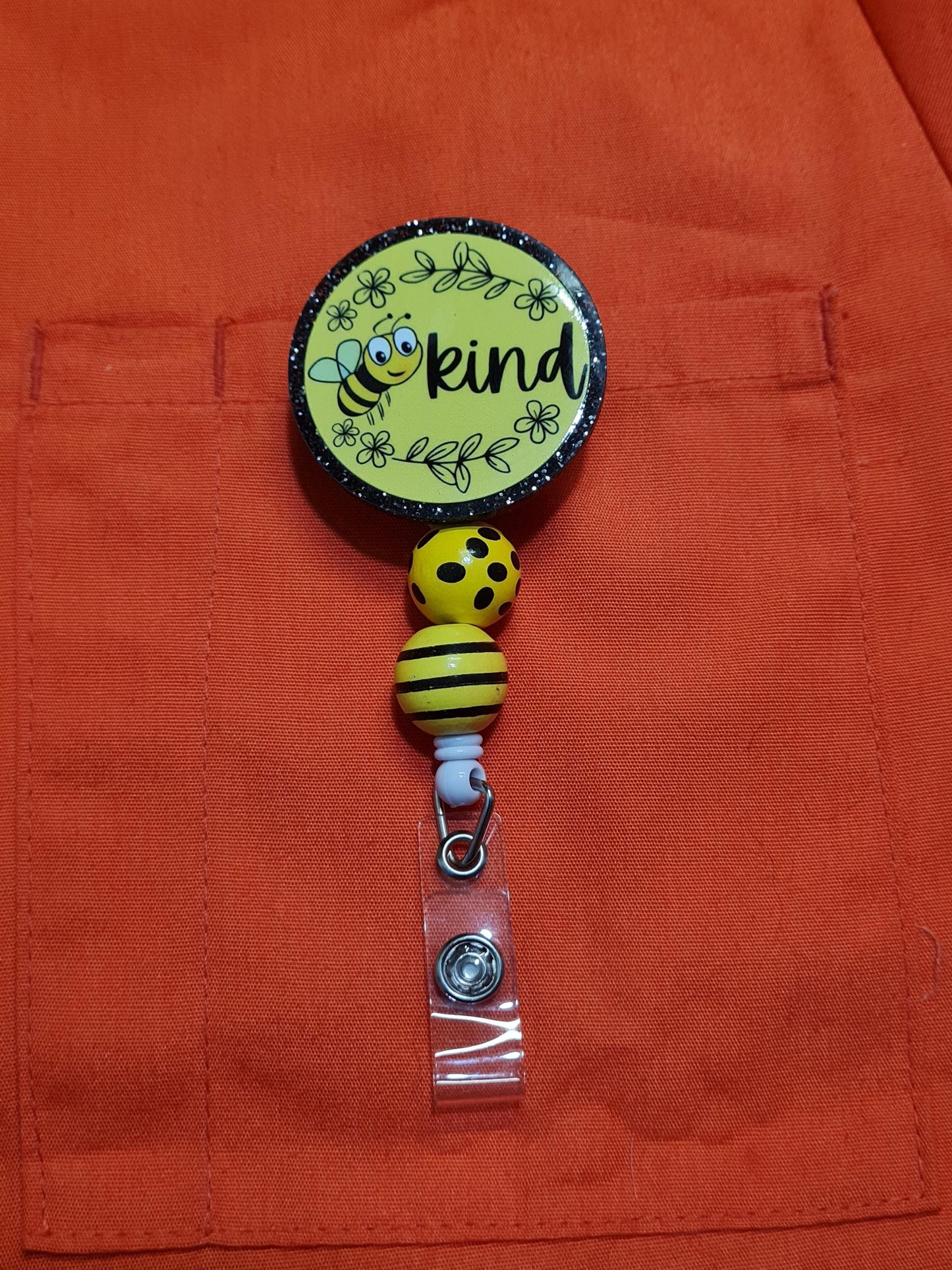 Bee Kind Badge Reel ~ ID Badge Reel ~Health Care Badge Reel ~ Work Badge~ Medical Badge Reel ~ RN Badge Reel ~ Nurse Badge Reel ~ Honey Bee