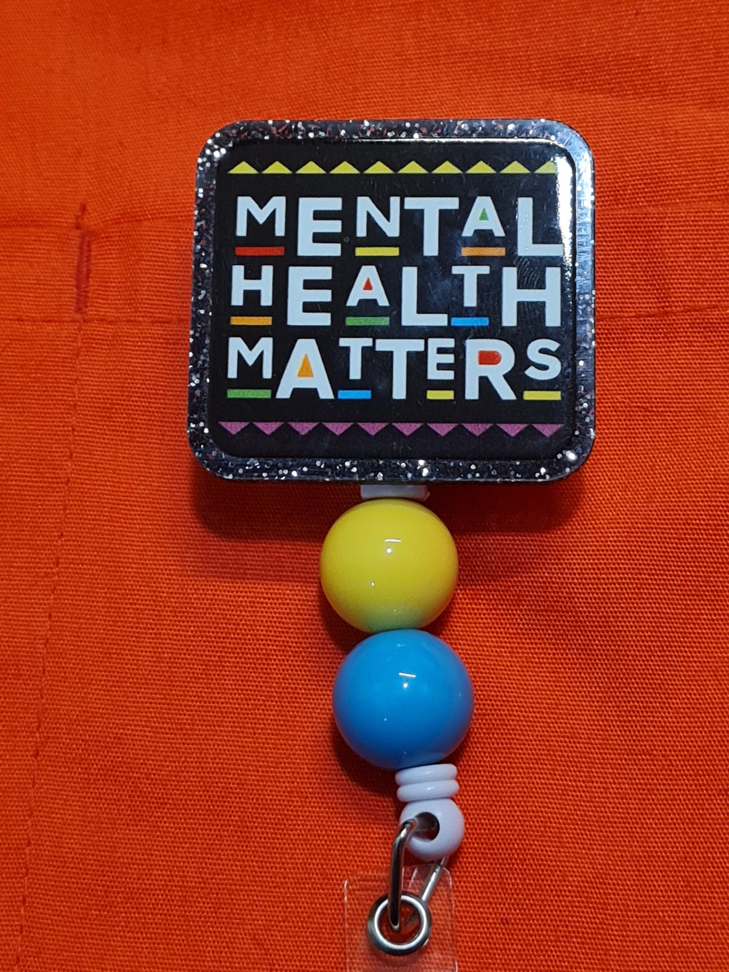 Mental Health Matters Badge Reel ~ ID Badge Reel ~Health Care Badge Reel ~ Work Badge~ Medical Badge Reel ~ RN Badge Reel ~ Nurse Badge Reel