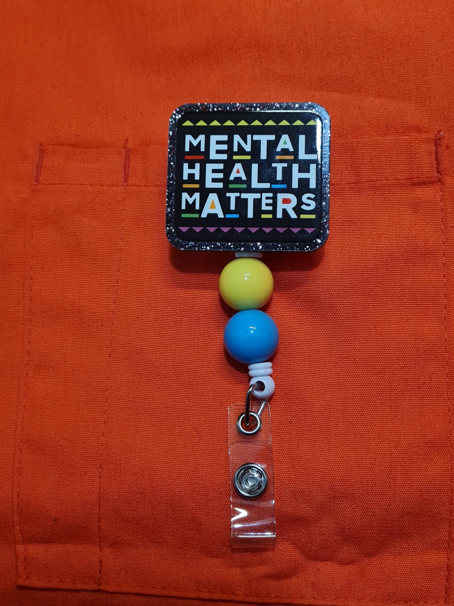Mental Health Matters Badge Reel ~ ID Badge Reel ~Health Care Badge Reel ~ Work Badge~ Medical Badge Reel ~ RN Badge Reel ~ Nurse Badge Reel