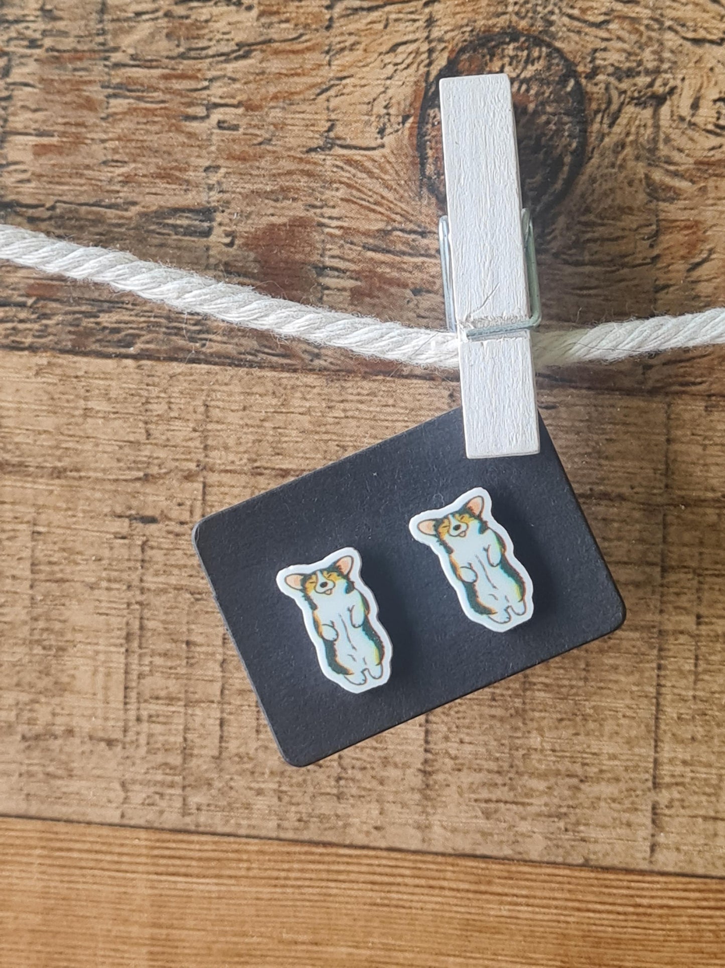 Corgi Earrings ~ Corgi Dog Earrings ~ Dog Earrings ~ Post Earrings ~ Post Earrings ~ Welsh Corgi Earrings ~ Puppy Earrings