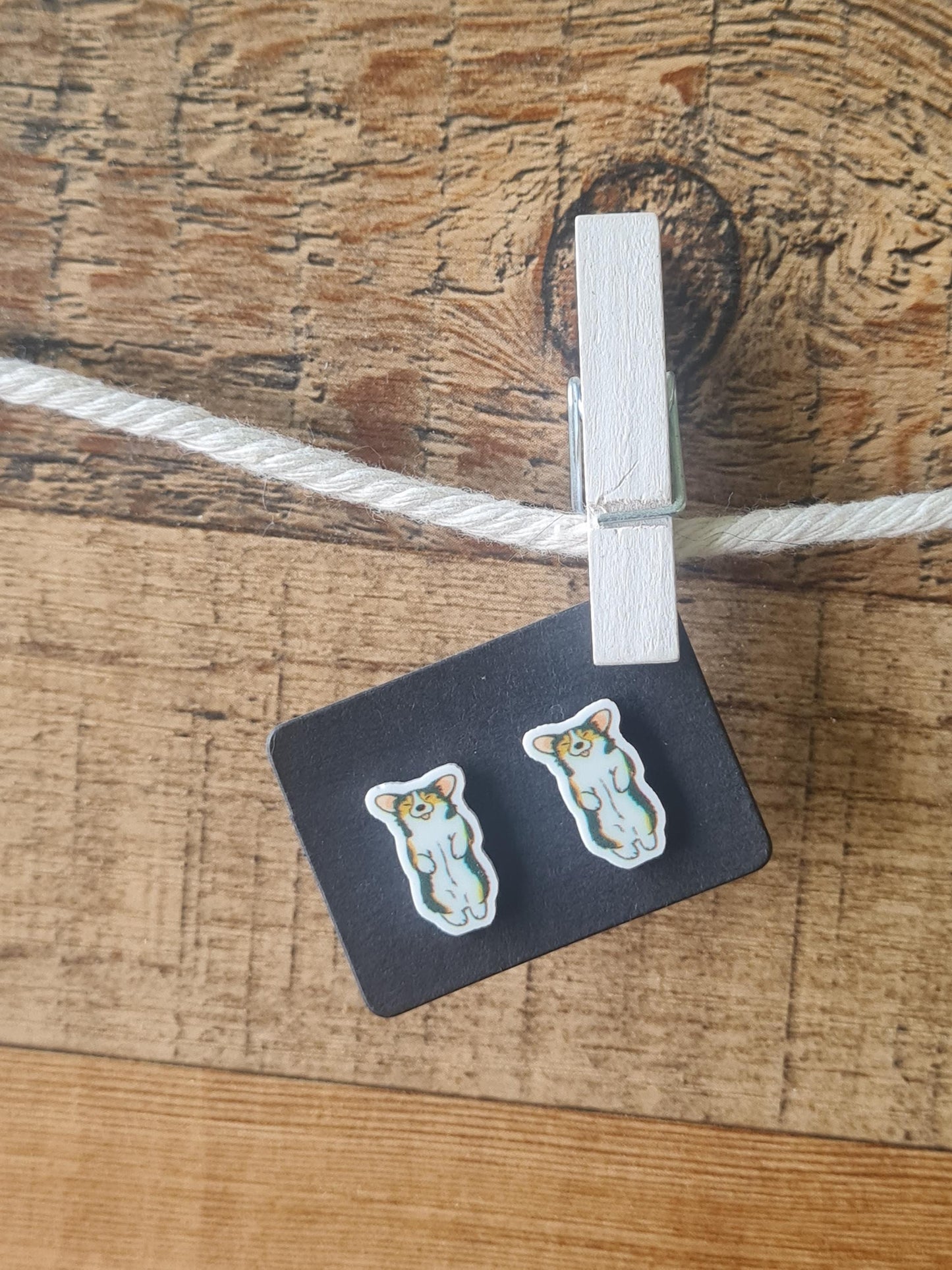 Corgi Earrings ~ Corgi Dog Earrings ~ Dog Earrings ~ Post Earrings ~ Post Earrings ~ Welsh Corgi Earrings ~ Puppy Earrings