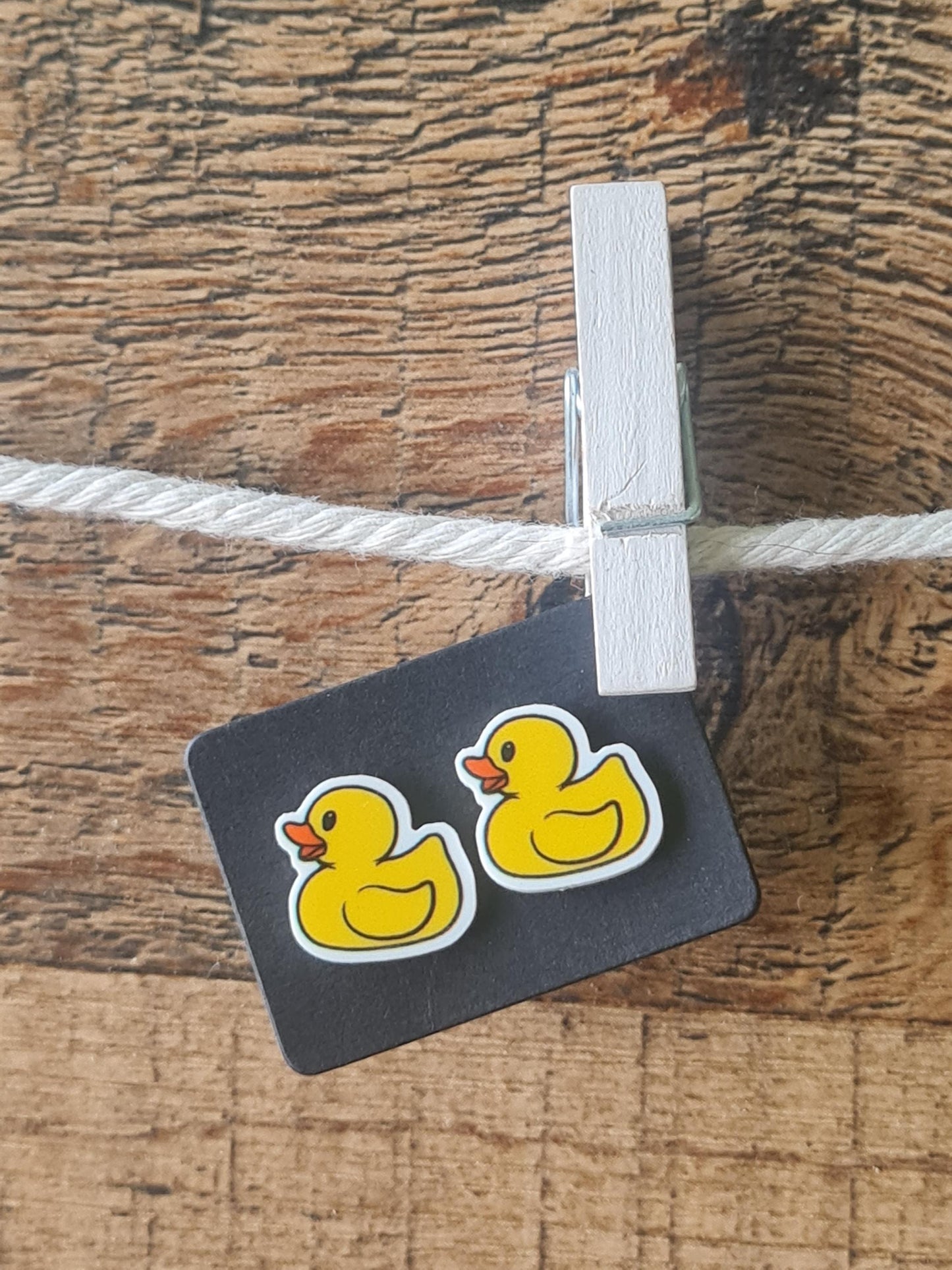 Rubber Duck Earrings ~ Duck Earrings ~ Dog Earrings ~ Post Earrings ~ Post Earrings ~ Yellow Rubber Duck Earrings ~ Rubber Duckie Earrings