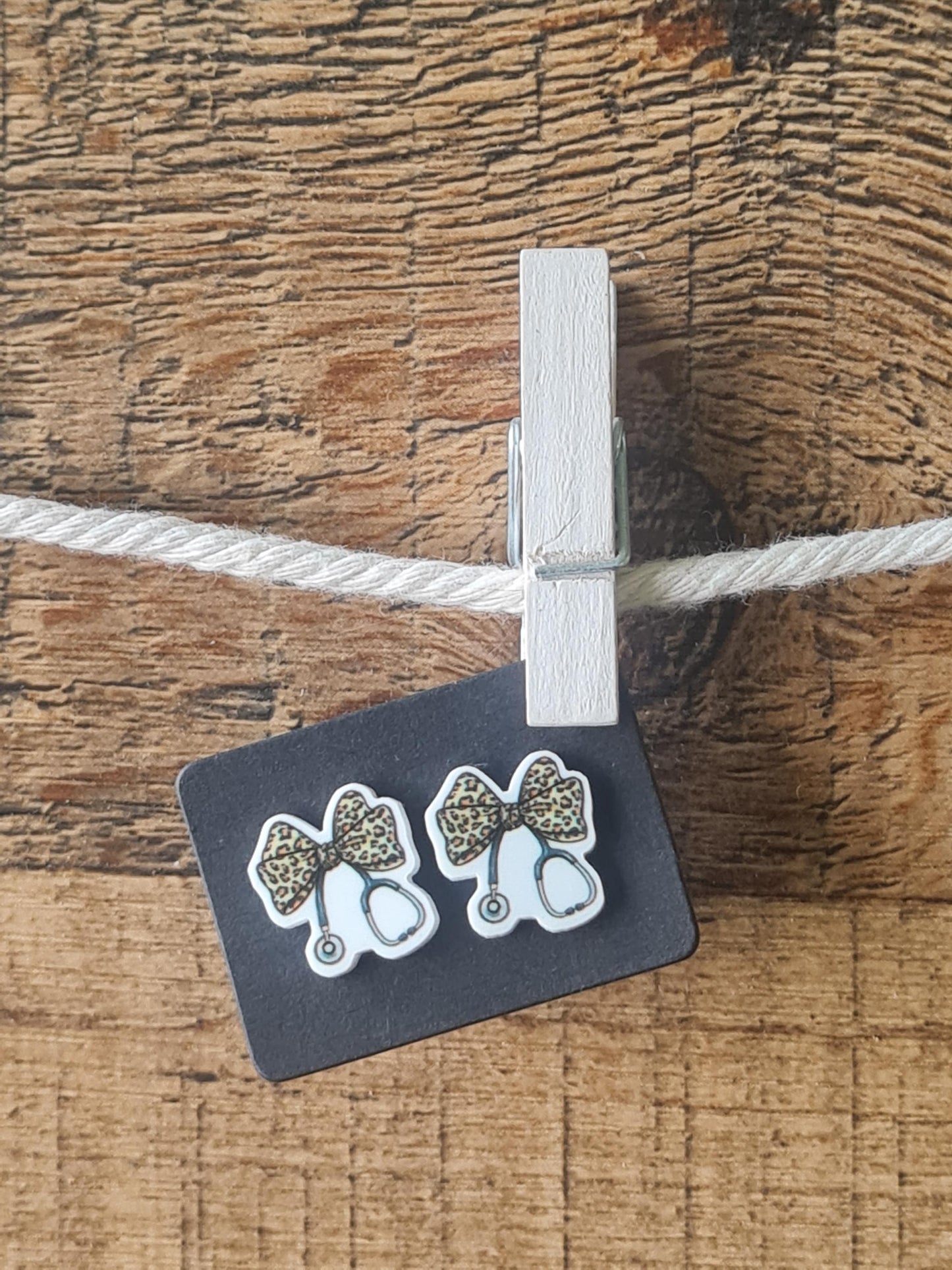 Nurse Earrings ~ Stethoscope Earrings ~ Healthcare Earrings ~ Post Earrings ~  CNA Earrings ~ Physicians Earrings ~ PA Earrings ~ Medical