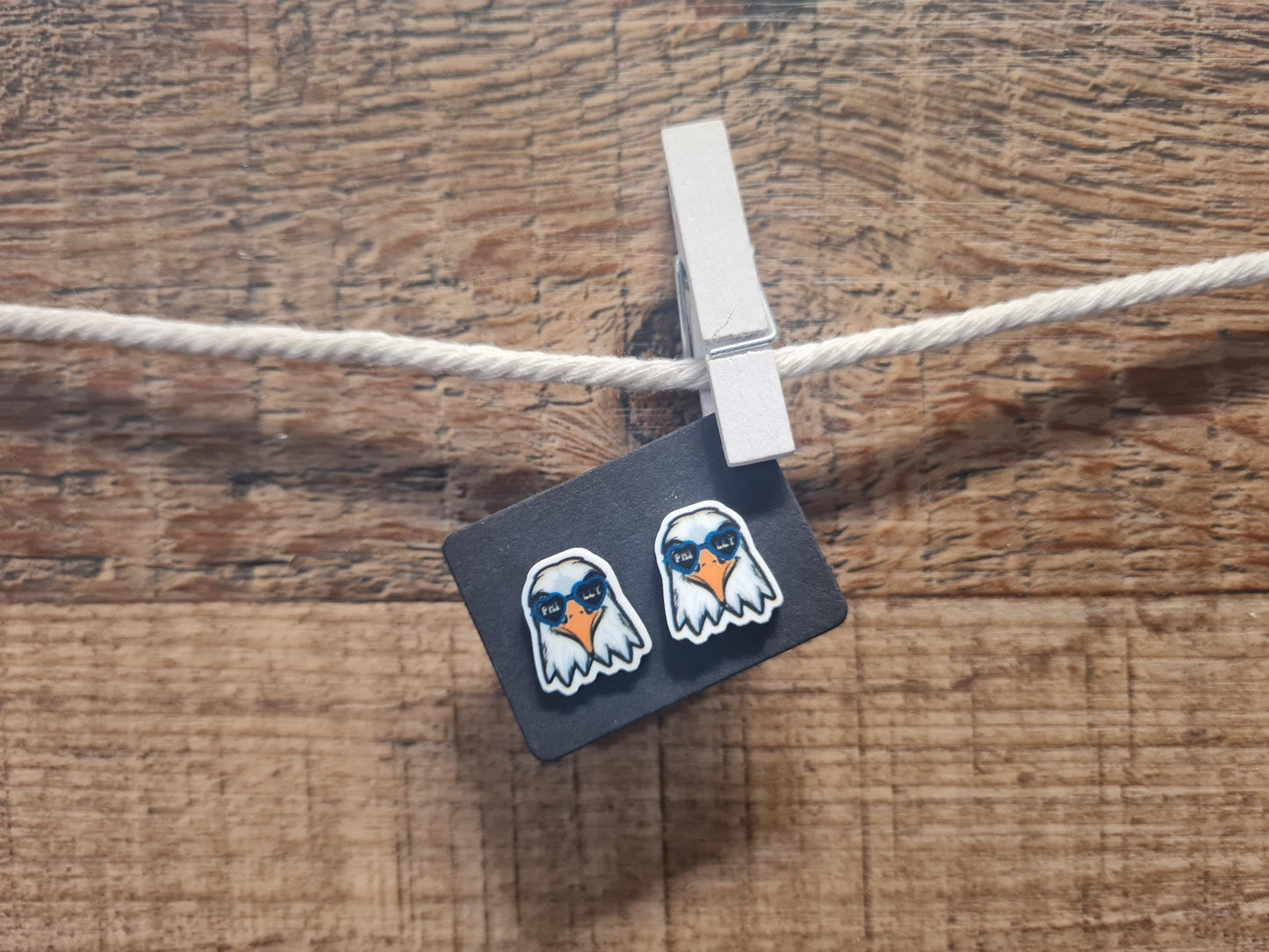 Phillies Football Earrings ~ Philadelphia Eagles Earrings ~ Baseball Earrings ~ Post Earrings ~ Eagles Earrings ~ Football Fan