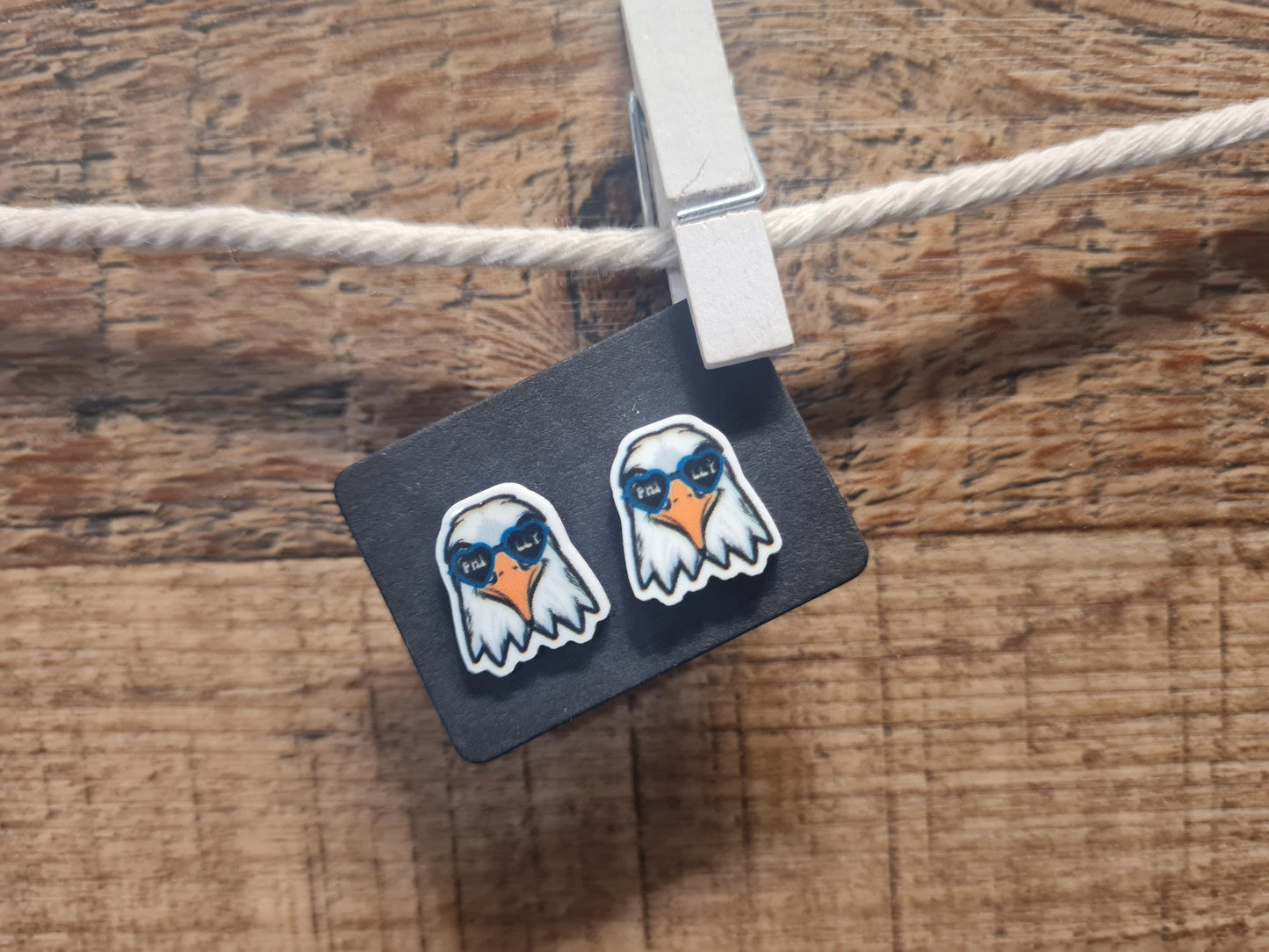 Phillies Football Earrings ~ Philadelphia Eagles Earrings ~ Baseball Earrings ~ Post Earrings ~ Eagles Earrings ~ Football Fan