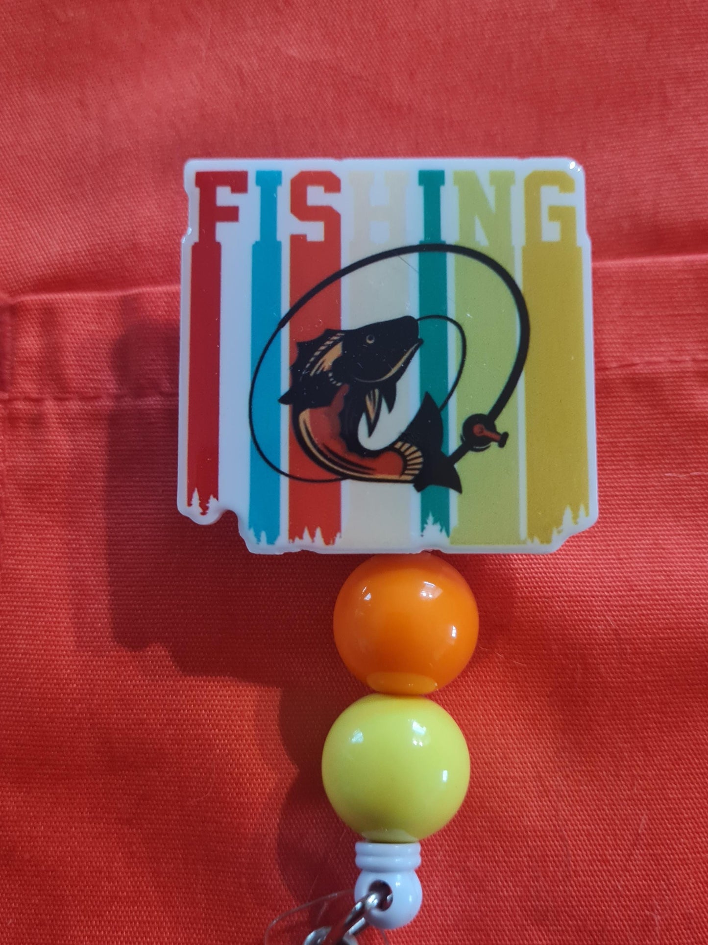 Fishing Badge Reel ~  Badge Reel ~ Health Care Badge Reel ~  Nurse Badge Reel ~ RN Badge Reel ~ Fisherman Badge Reel ~ Bass Fishing Badge