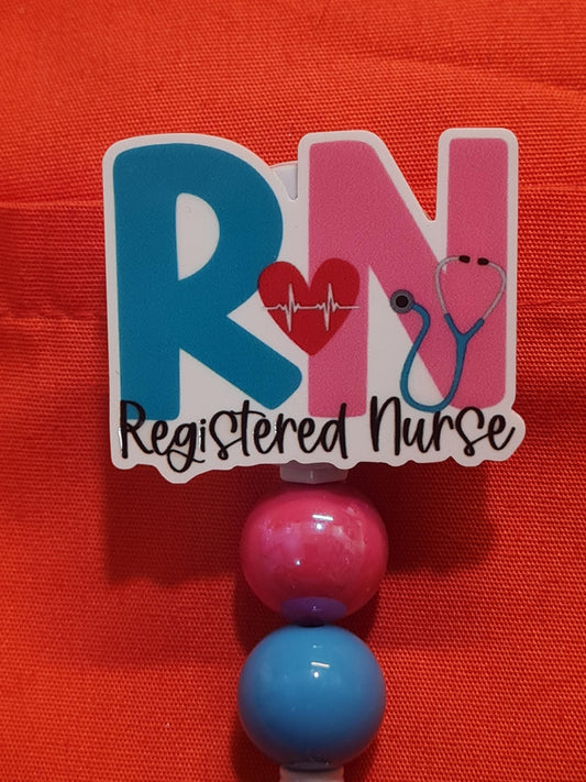 Registered Nurse Badge Reel ~ RN Badge Reel ~ Health Care Badge Reel~ Medical Badge Reel ~ Nurse Badge Reel ~ Registered Nurse Reel