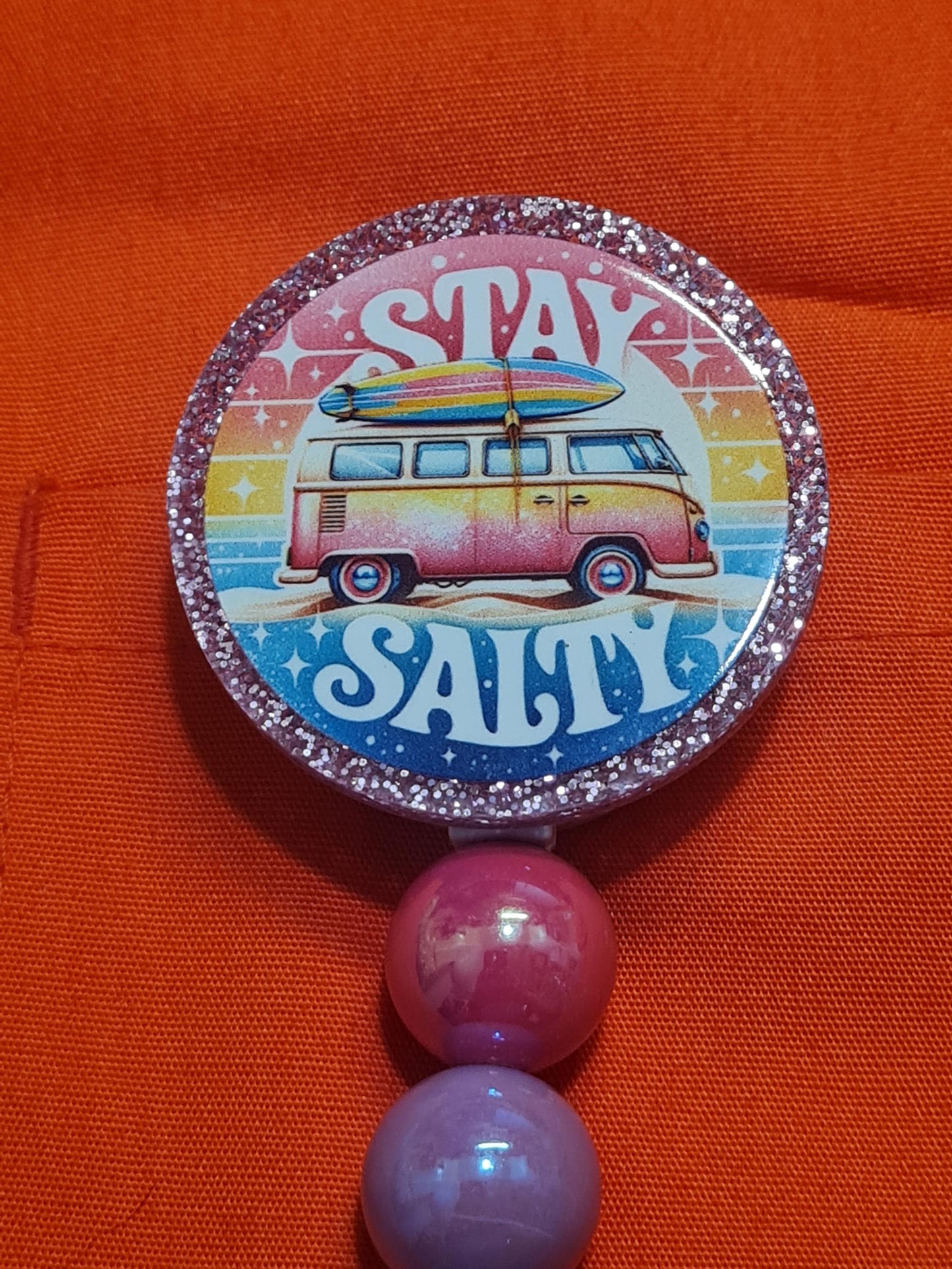 Stay Salty Badge Reel ~ RN Badge Reel ~ Health Care Badge Reel~ Medical Badge Reel ~ Nurse Badge Reel ~ Beach Lover Badge Reel ~ Beach Badge