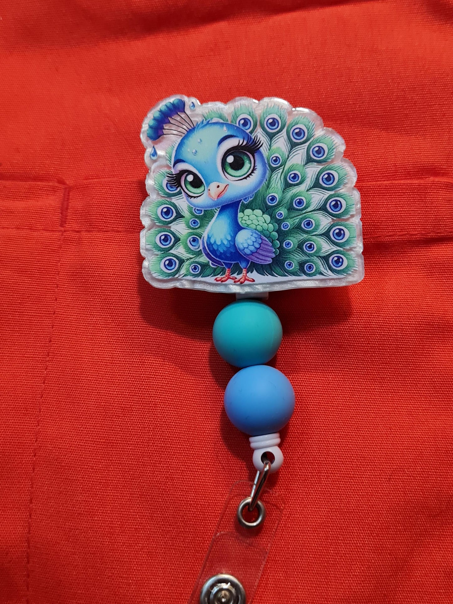 Peacock Badge Reel ~ Cow Badge Reel ~ Work Badge ~ Medical Badge Reel ~ Howdy Badge Reel ~ Farm Life Badge Reel ~ RN Reel ~ Peacock Feathers