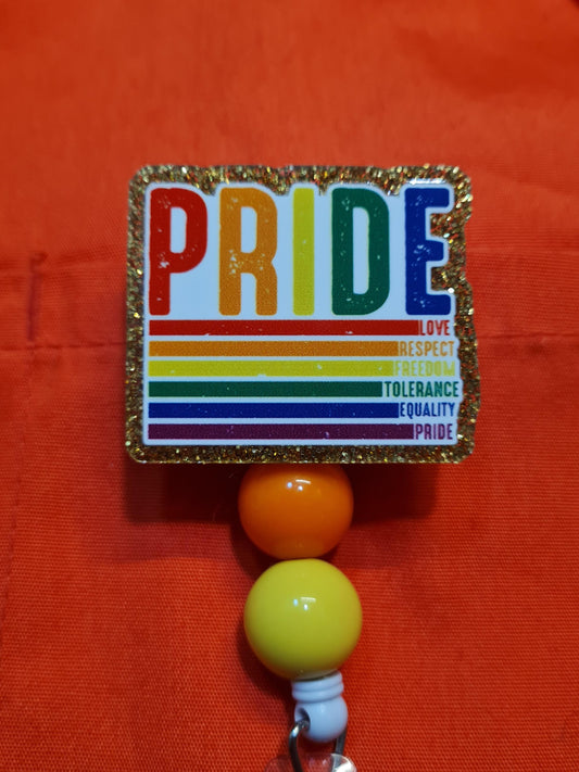 Pride Badge Reel ~ ID Badge Reel ~ Health Care Badge Reel ~ Medical Badge Reel ~ LGBTQ Badge Reel ~ Ally Badge Reel ~ LGBTQIA Badge Reel