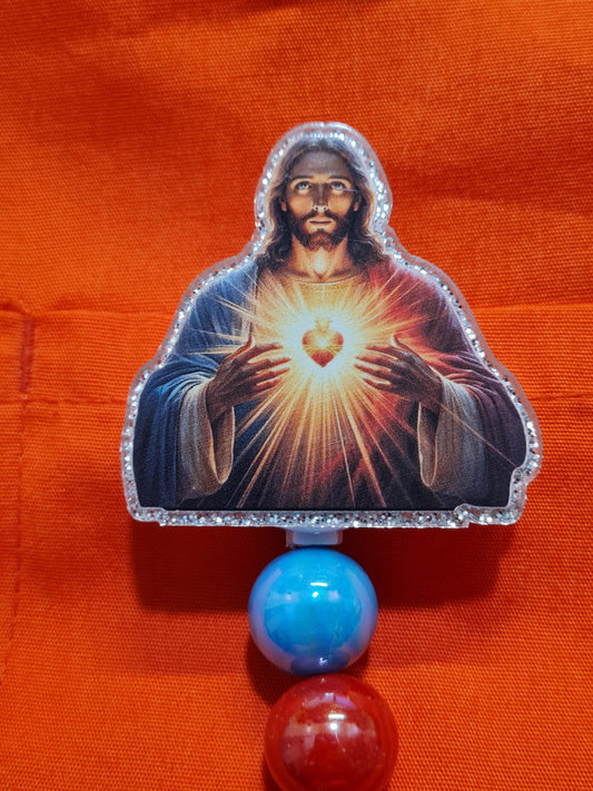 Jesus Badge Reel~ ID Badge Reel~ Catholic Badge Reel~ Religious Badge Reel~ Nurse Badge Reel~ Son of God Badge Reel~ Jesus Christ Badge Reel