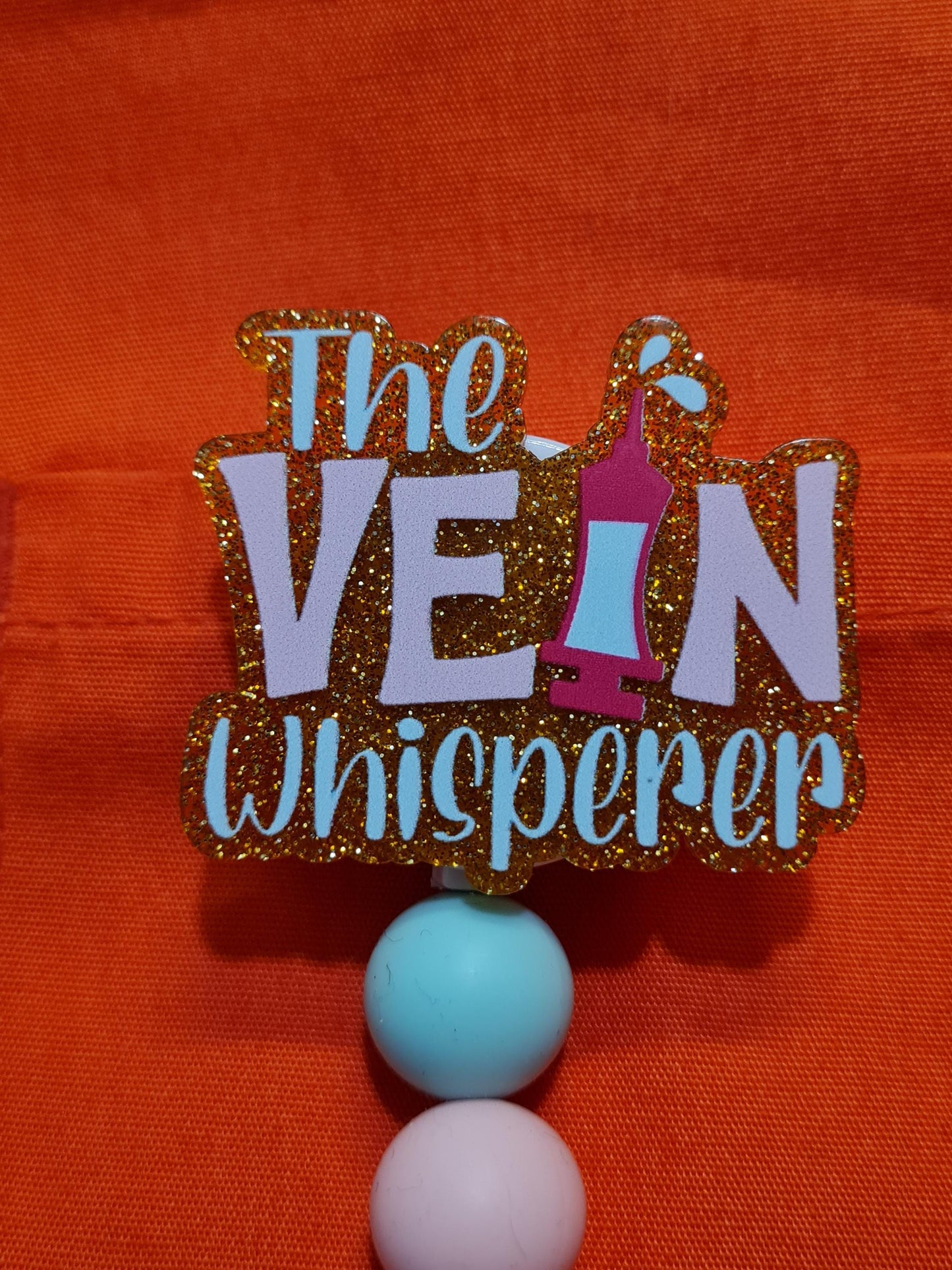 Phlebotomy Badge Reel ~ Vein Whisperer ~ Health Care Badge Reel ~ Medical Badge Reel~ Phlebotomist Badge Reel ~ Phleb Badge Reel