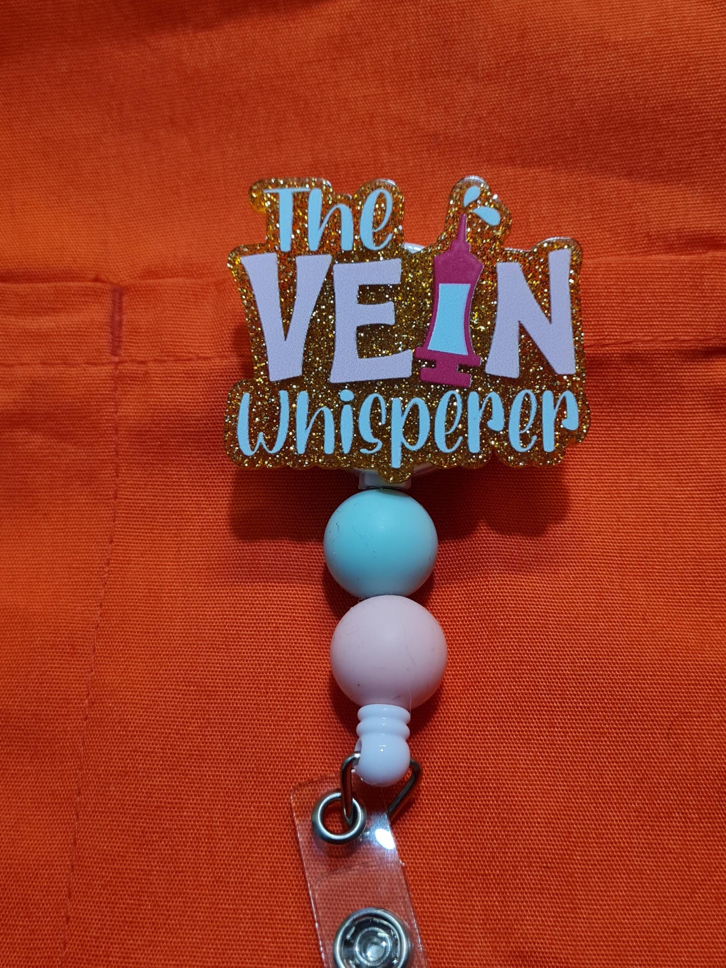 Phlebotomy Badge Reel ~ Vein Whisperer ~ Health Care Badge Reel ~ Medical Badge Reel~ Phlebotomist Badge Reel ~ Phleb Badge Reel