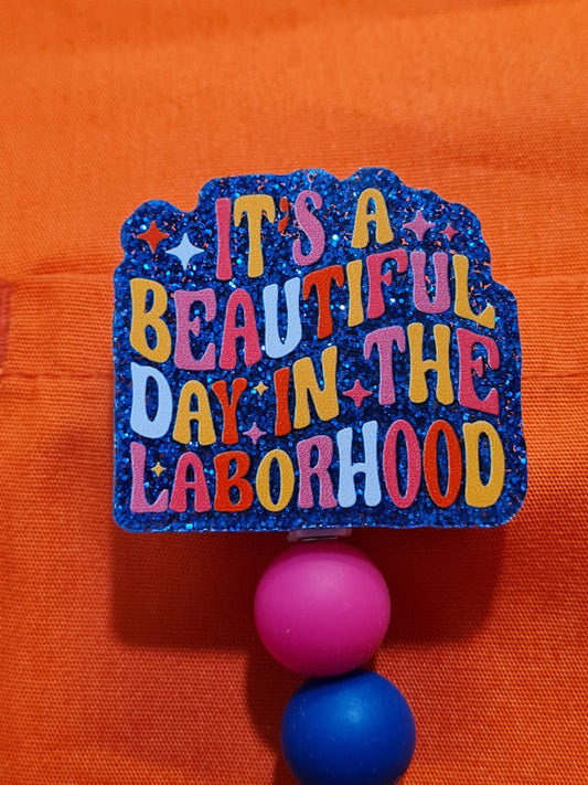 Laborhood Badge Reel ~ Labor and Delivery Badge Reel~ Health Care Badge Reel~ Medical Badge Reel~ Nurse Badge Reel~ OBGYN Badge Reel ~ L & D