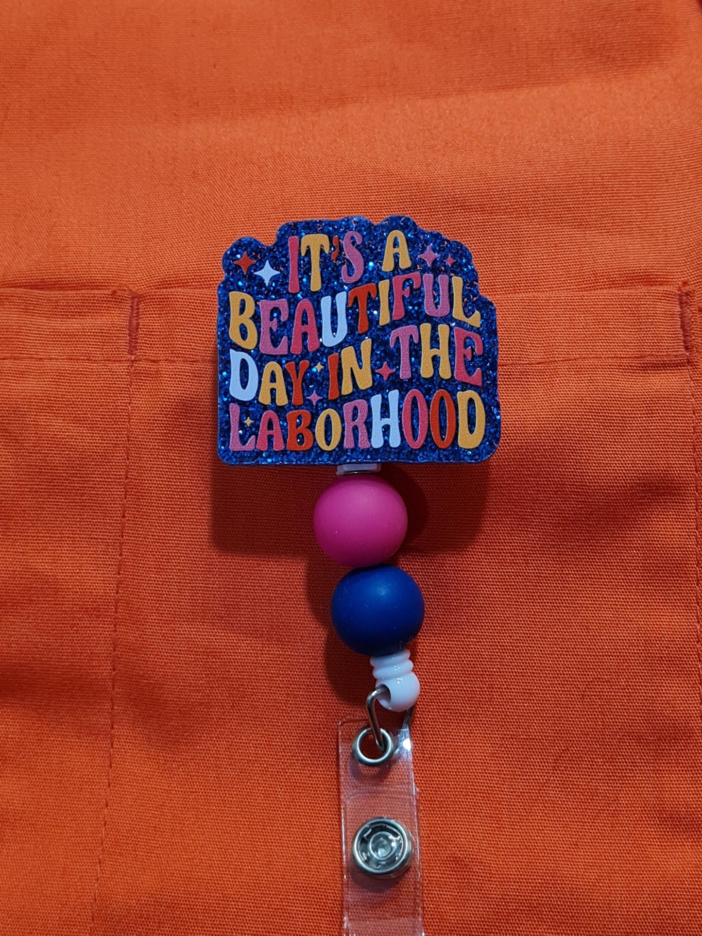 Laborhood Badge Reel ~ Labor and Delivery Badge Reel~ Health Care Badge Reel~ Medical Badge Reel~ Nurse Badge Reel~ OBGYN Badge Reel ~ L & D