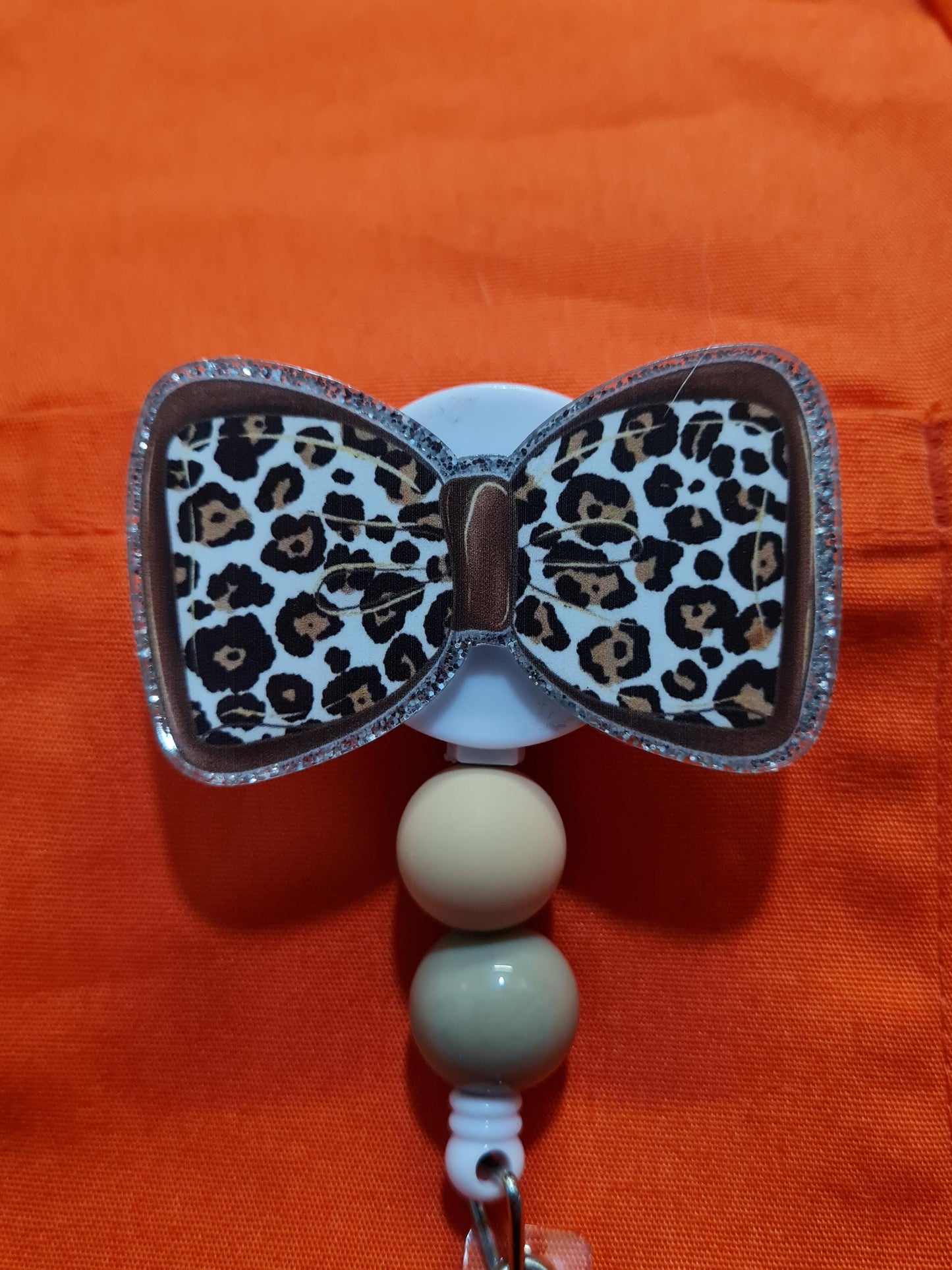 Bow Badge Reel ~ ID Badge Reel ~ Animal Print Bow Badge Reel ~ Animal Print Badge Reel ~ Medical Badge Reel~ RN Badge Reel ~ Leopard Print