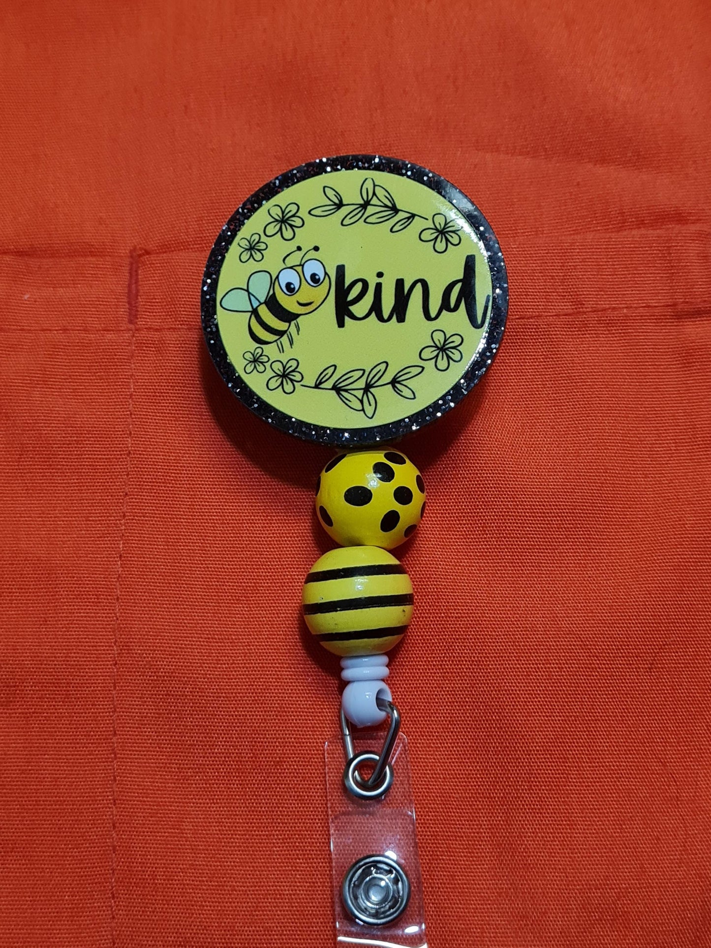 Bee Kind Badge Reel ~ ID Badge Reel ~Health Care Badge Reel ~ Work Badge~ Medical Badge Reel ~ RN Badge Reel ~ Nurse Badge Reel ~ Honey Bee
