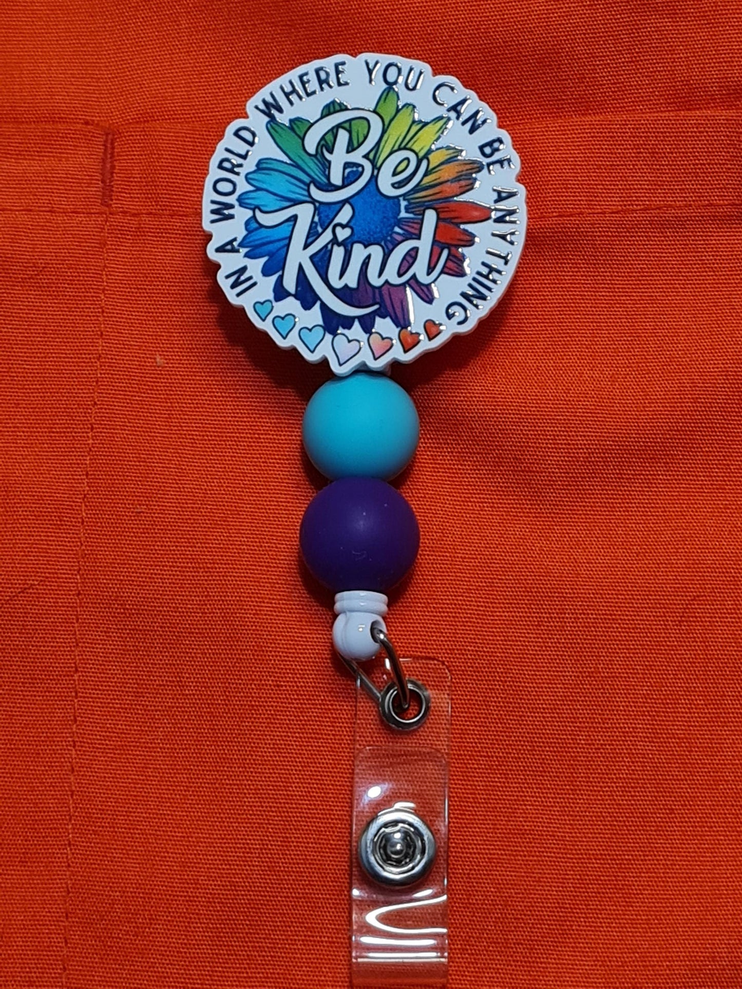 In a World Where You Can Be Anything  Be Kind Badge Reel ~ ID Badge Reel ~Be Kind Badge Reel ~ Work Badge~ Medical Badge Reel~ RN Badge Reel