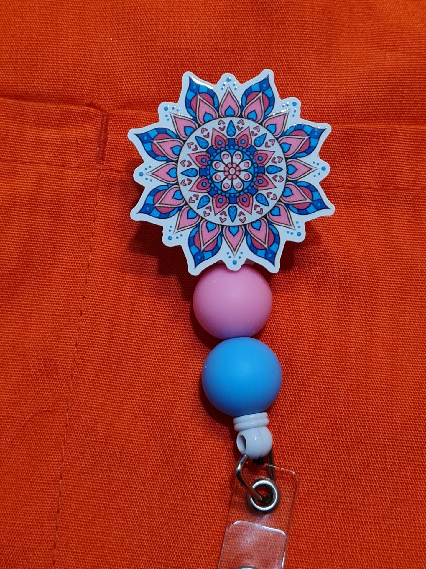 Mandala Badge Reel ~ ID Badge Reel ~ Geometric Badge Reel ~ Meditation Badge Reel ~ Work Badge ~ Medical Badge Reel ~ RN Badge Reel ~ Nurse