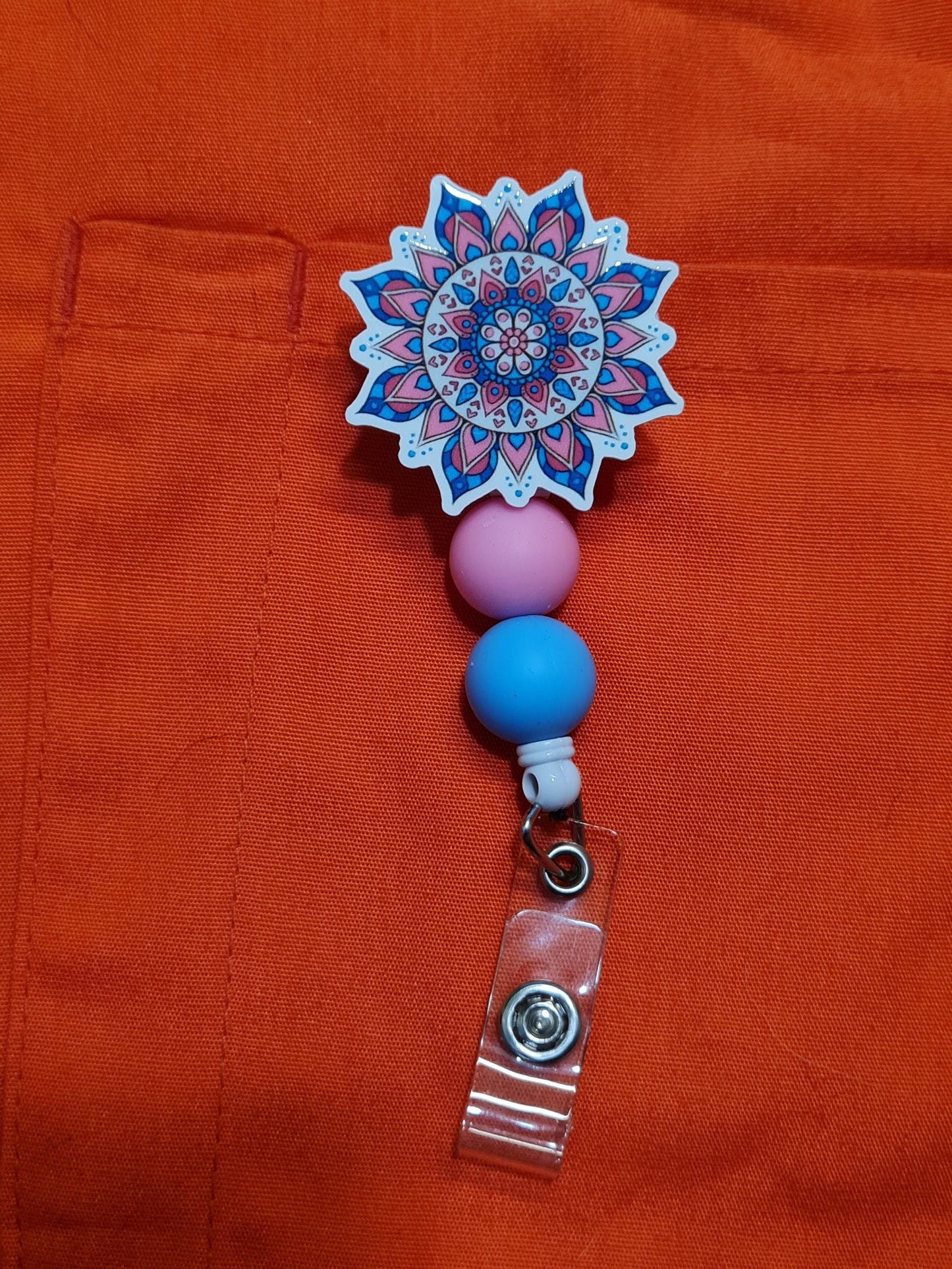 Mandala Badge Reel ~ ID Badge Reel ~ Geometric Badge Reel ~ Meditation Badge Reel ~ Work Badge ~ Medical Badge Reel ~ RN Badge Reel ~ Nurse