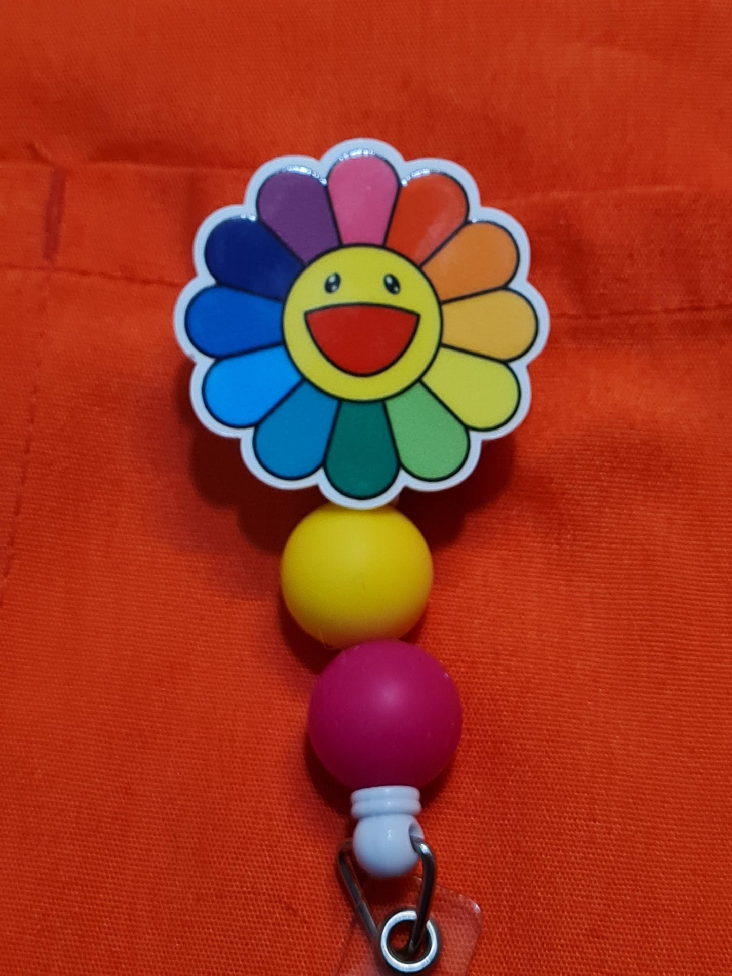 Colorful Daisy Badge Reel  ~ Health Care Badge Reel ~ Medical Badge Reel ~  Badge Reel ~ RN Badge Reel ~ Happy Daisy Badge Reel