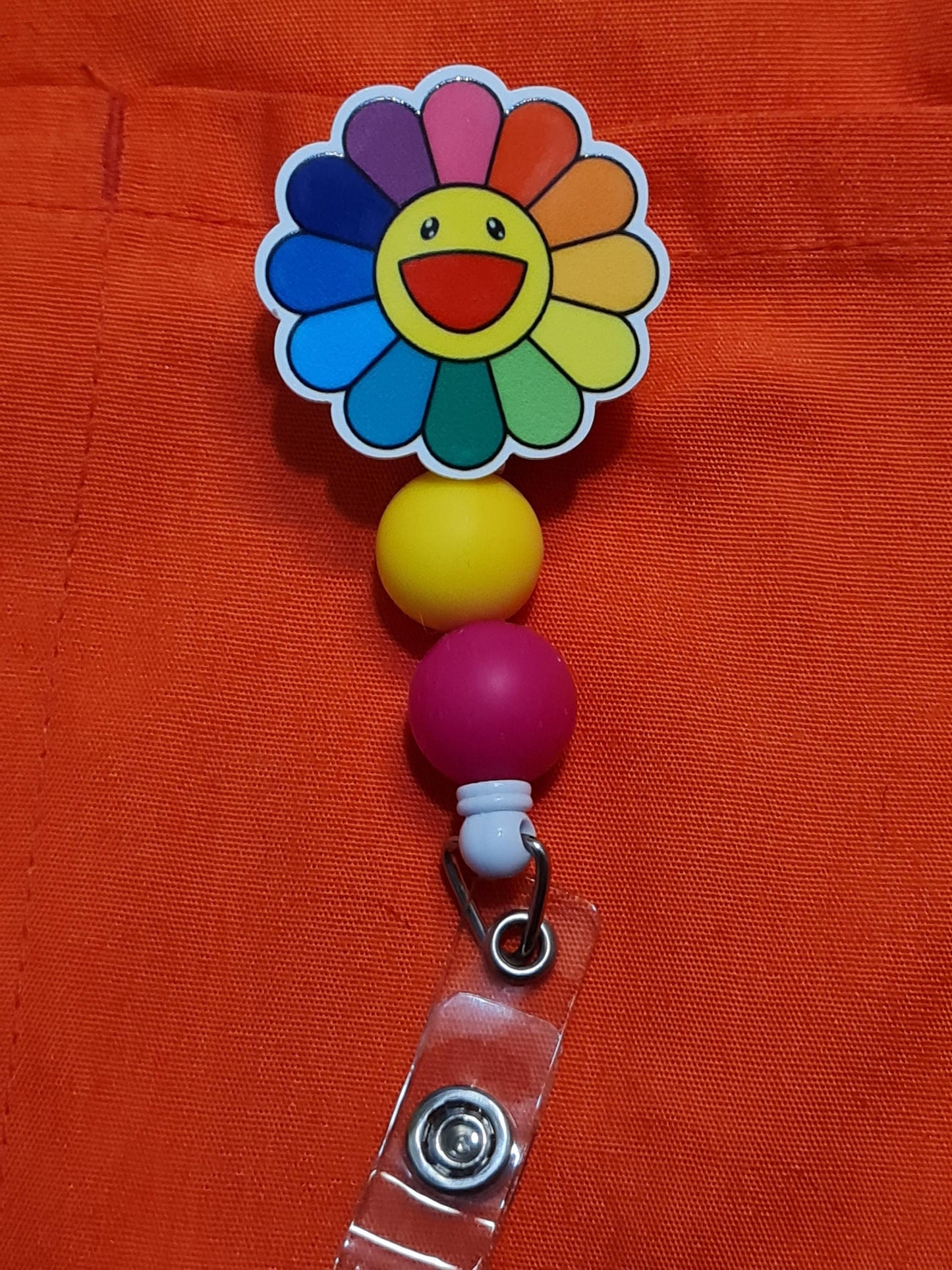 Colorful Daisy Badge Reel  ~ Health Care Badge Reel ~ Medical Badge Reel ~  Badge Reel ~ RN Badge Reel ~ Happy Daisy Badge Reel