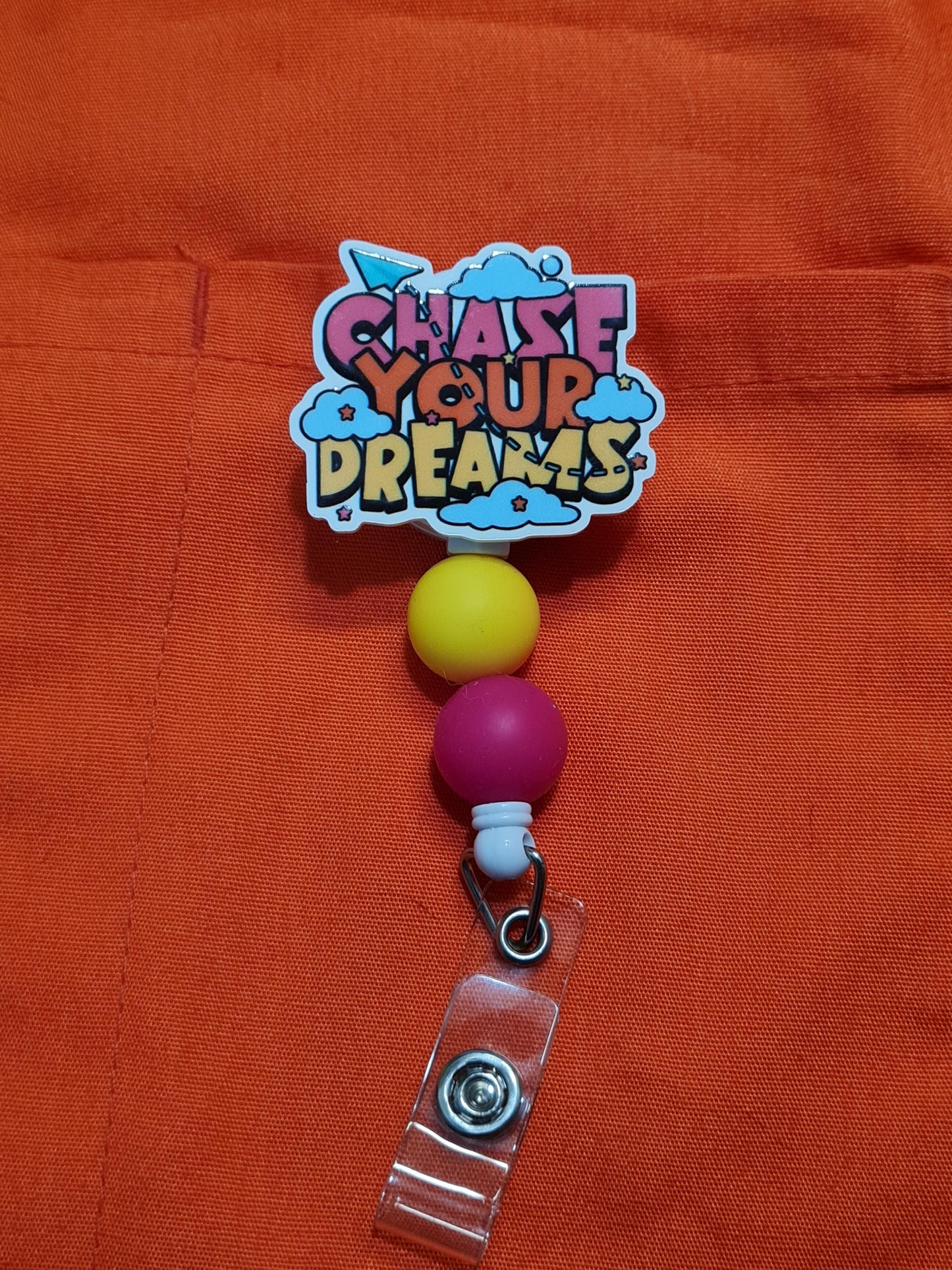 Chase Your Dreams Badge Reel  ~ Health Care Badge Reel ~ Medical Badge Reel ~  Badge Reel ~ RN Badge Reel ~ Dreamer Badge Reel ~ Nurse Badge