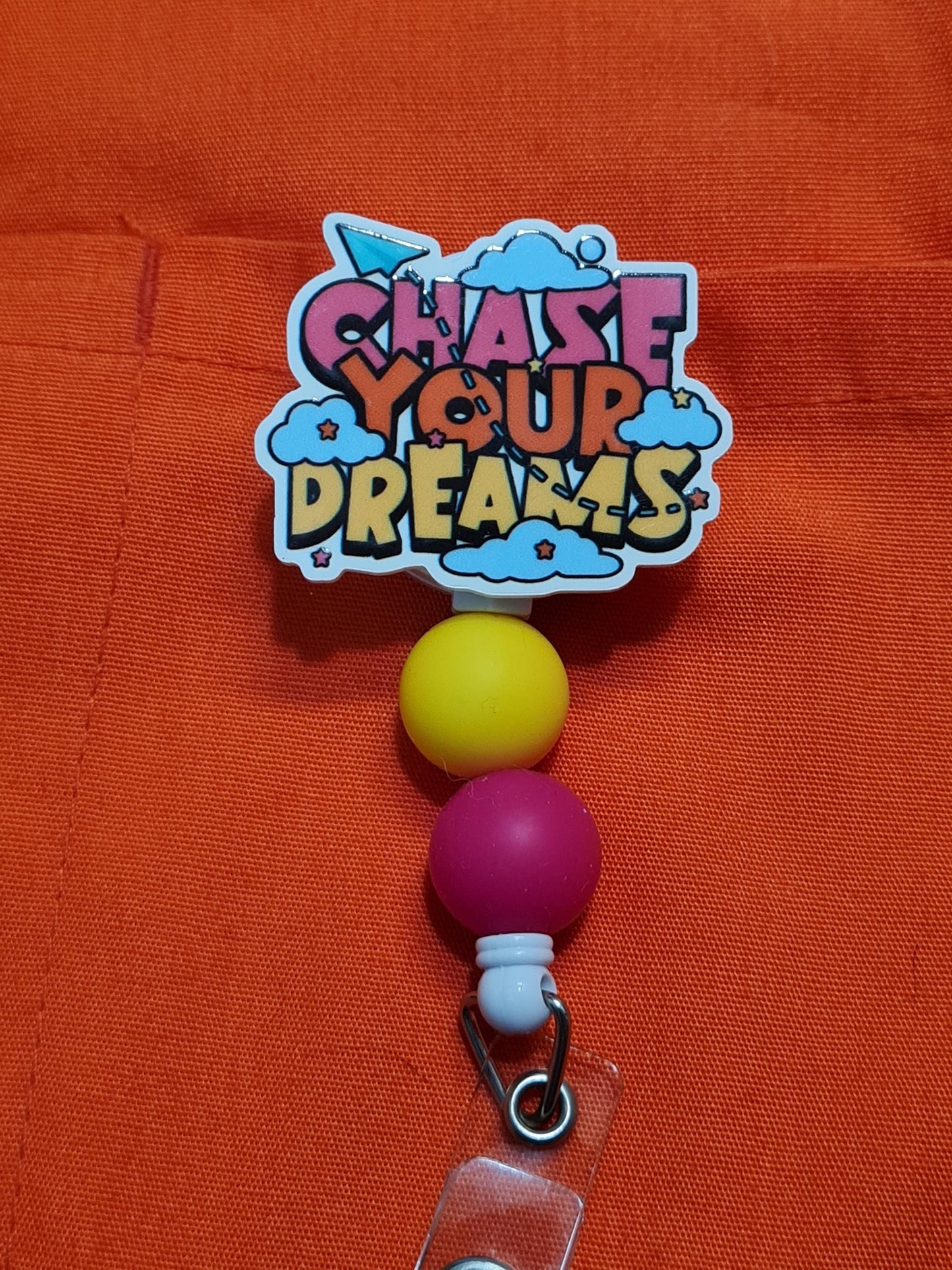 Chase Your Dreams Badge Reel  ~ Health Care Badge Reel ~ Medical Badge Reel ~  Badge Reel ~ RN Badge Reel ~ Dreamer Badge Reel ~ Nurse Badge