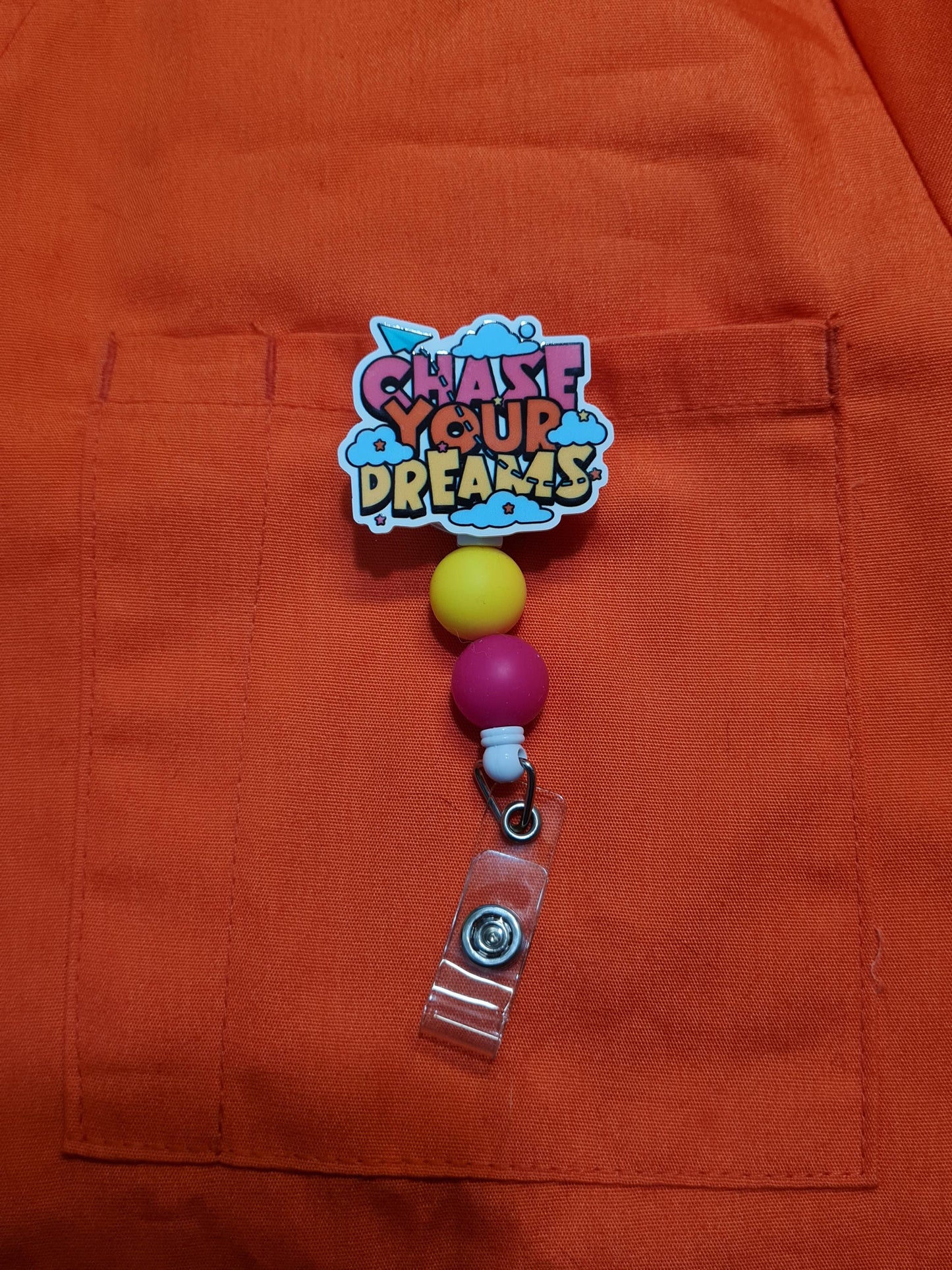Chase Your Dreams Badge Reel  ~ Health Care Badge Reel ~ Medical Badge Reel ~  Badge Reel ~ RN Badge Reel ~ Dreamer Badge Reel ~ Nurse Badge