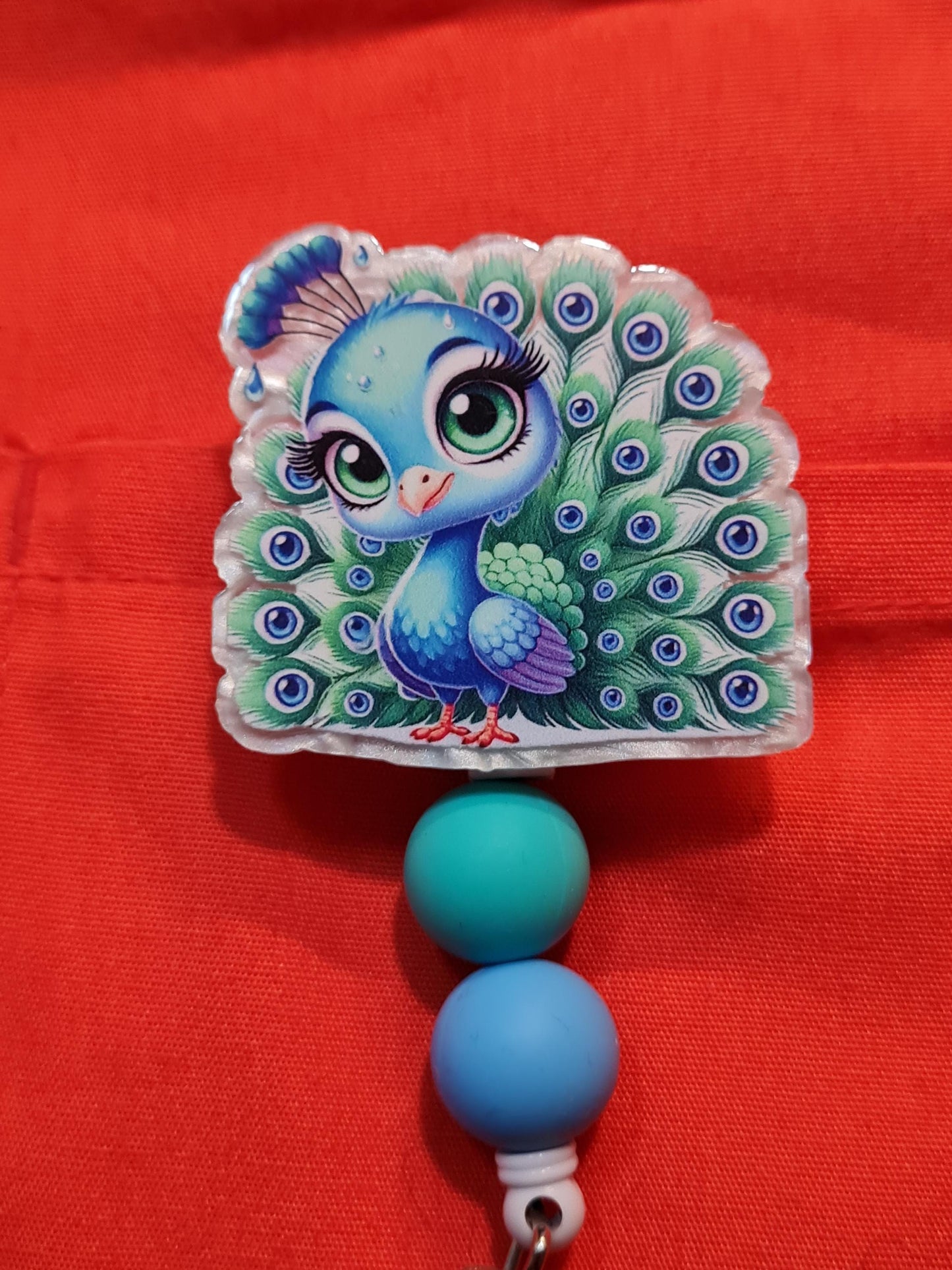 Peacock Badge Reel ~ Cow Badge Reel ~ Work Badge ~ Medical Badge Reel ~ Howdy Badge Reel ~ Farm Life Badge Reel ~ RN Reel ~ Peacock Feathers