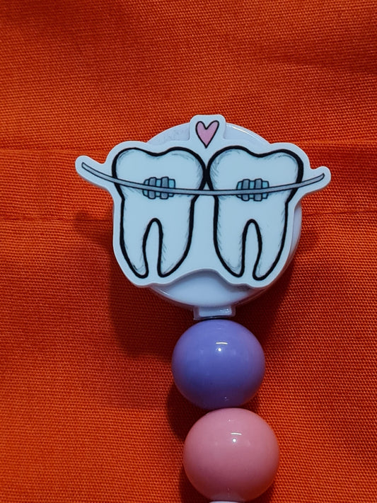 Orthodontia Badge Reel ~ ID Badge Reel ~ Orthodontist Badge Reel ~ Orthodontist Assistant Badge Reel ~ Dentist Office Badge Reel ~ Braces
