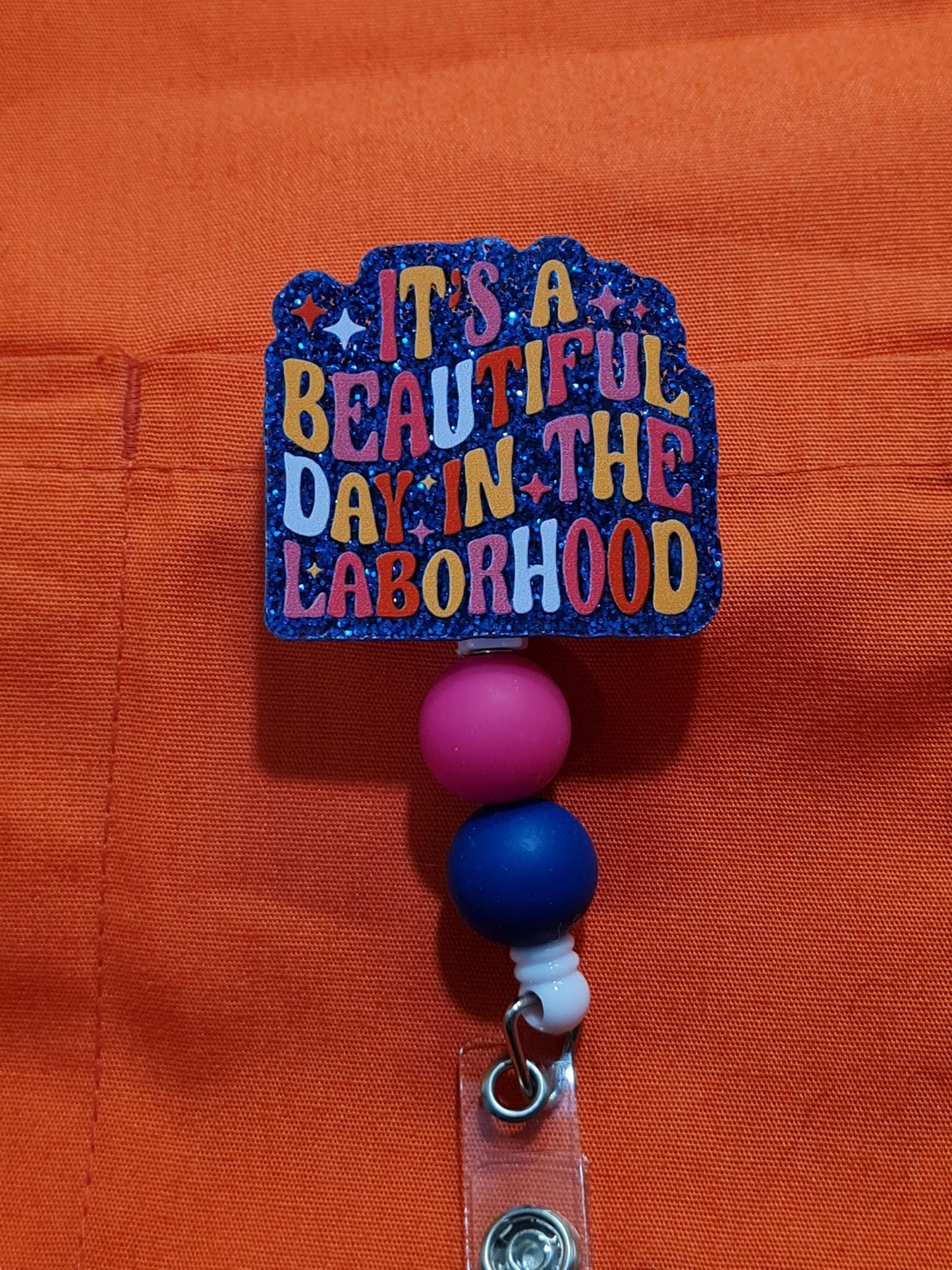 Laborhood Badge Reel ~ Labor and Delivery Badge Reel~ Health Care Badge Reel~ Medical Badge Reel~ Nurse Badge Reel~ OBGYN Badge Reel ~ L & D