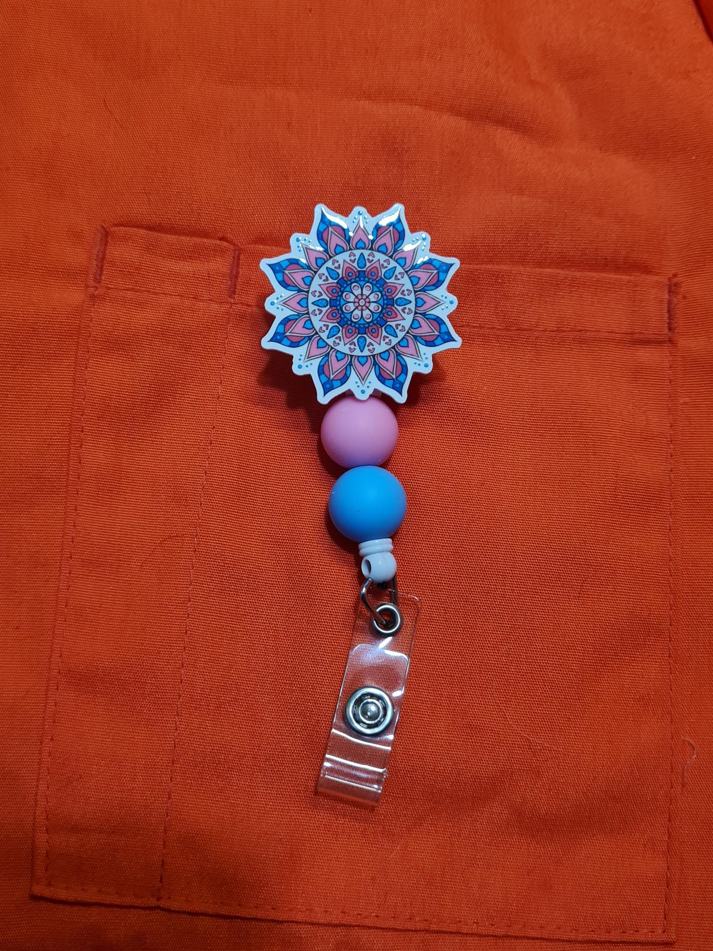 Mandala Badge Reel ~ ID Badge Reel ~ Geometric Badge Reel ~ Meditation Badge Reel ~ Work Badge ~ Medical Badge Reel ~ RN Badge Reel ~ Nurse