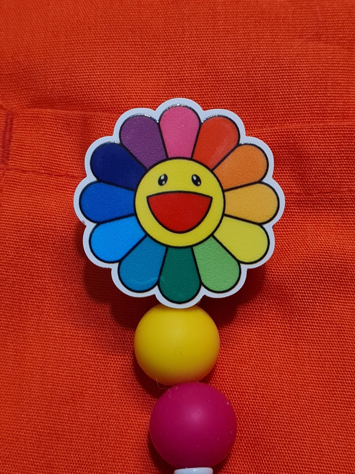 Colorful Daisy Badge Reel  ~ Health Care Badge Reel ~ Medical Badge Reel ~  Badge Reel ~ RN Badge Reel ~ Happy Daisy Badge Reel