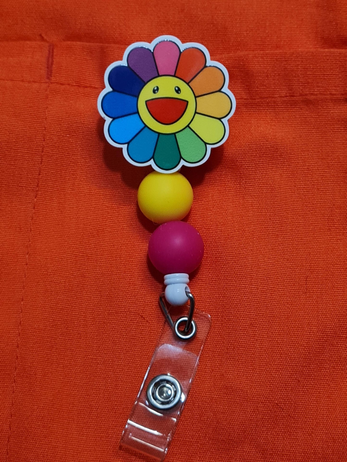 Colorful Daisy Badge Reel  ~ Health Care Badge Reel ~ Medical Badge Reel ~  Badge Reel ~ RN Badge Reel ~ Happy Daisy Badge Reel