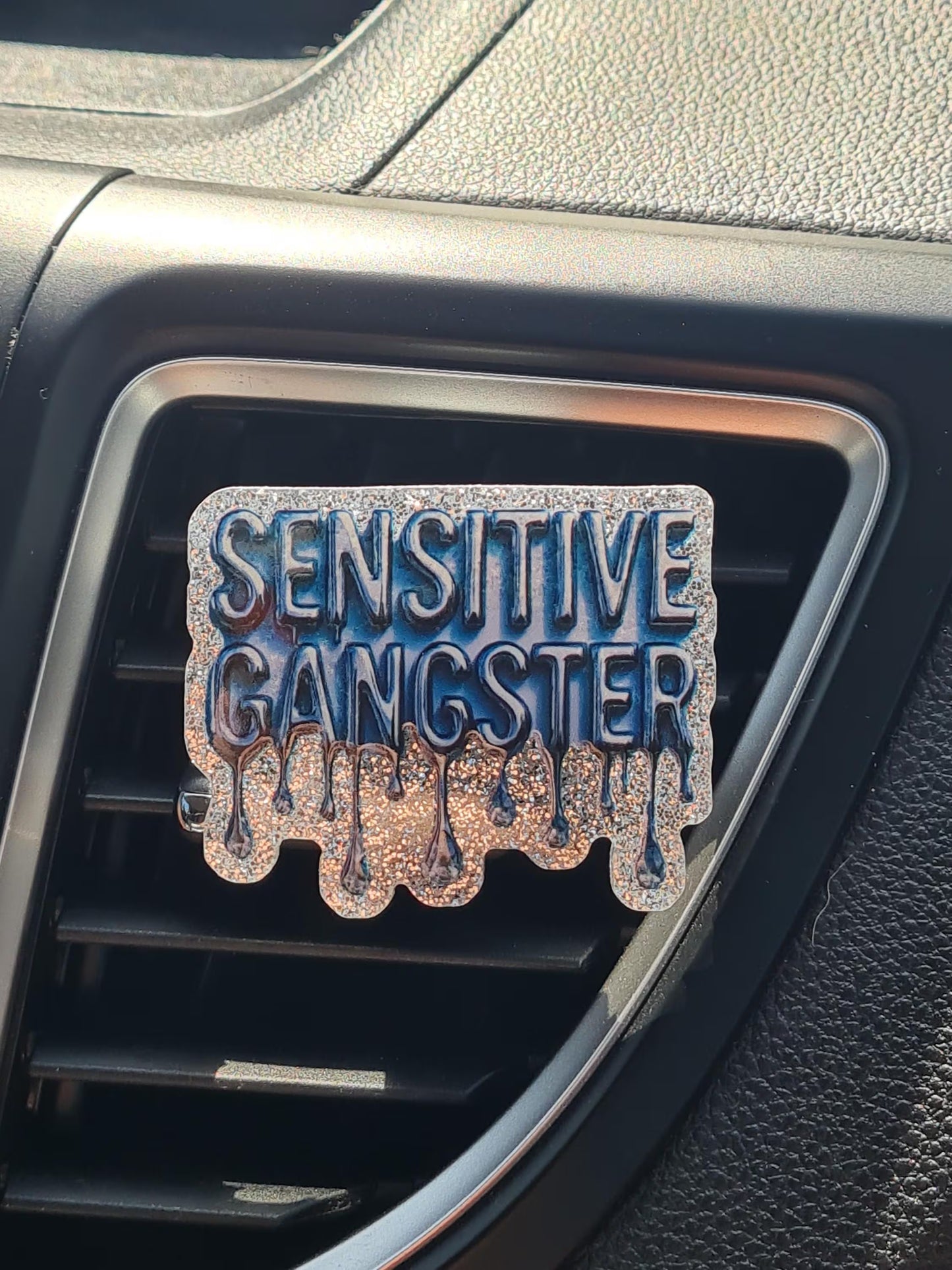 Sensitive Gangster Car Vent Air Freshener - Essential Oil Diffuser Clip ~ Ironic Meme Essential Oil Diffuser for Aesthetic Car Decor